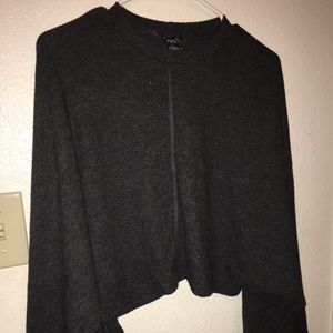 Rue 21 flared long sleeve waist shirt